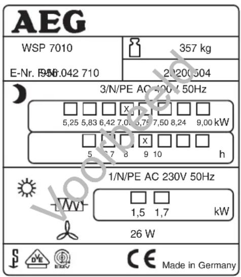 AEG WSP 7010 - Aftlevering - 1
