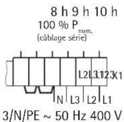 AEG WSP 3610 F - Adapter la puissance en fonction de la durée nominale de charge - 1
