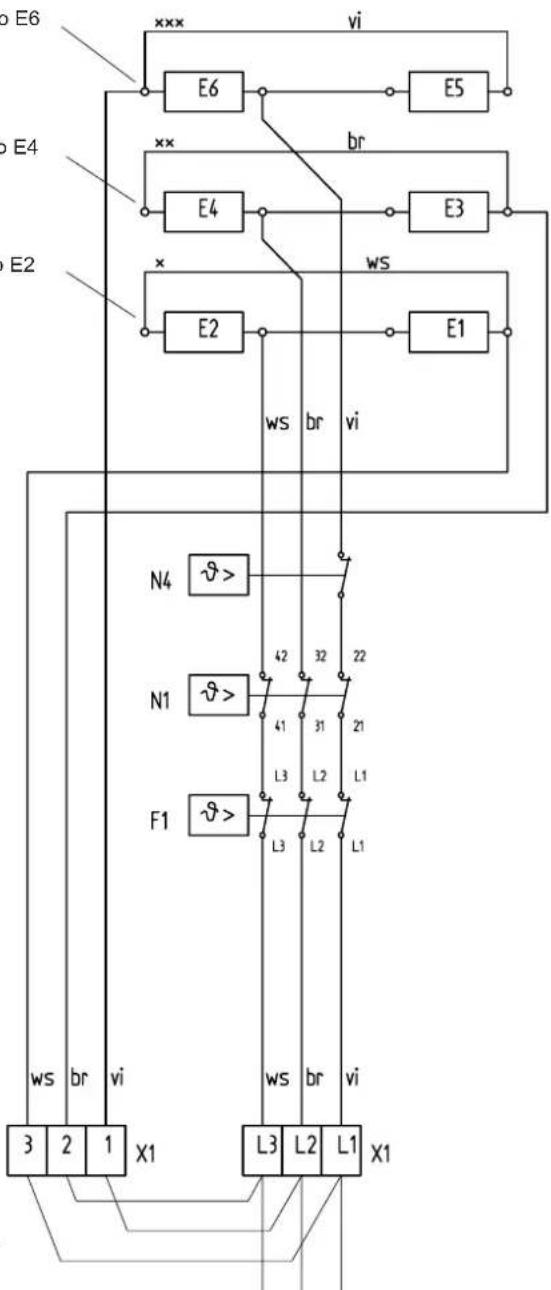 AEG WSP 3010 - Circuit diagram for 3/PE AC 50Hz 230 V - 1