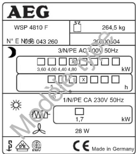 AEG WSP 2410 F - Remise à l'utilisateur - 1