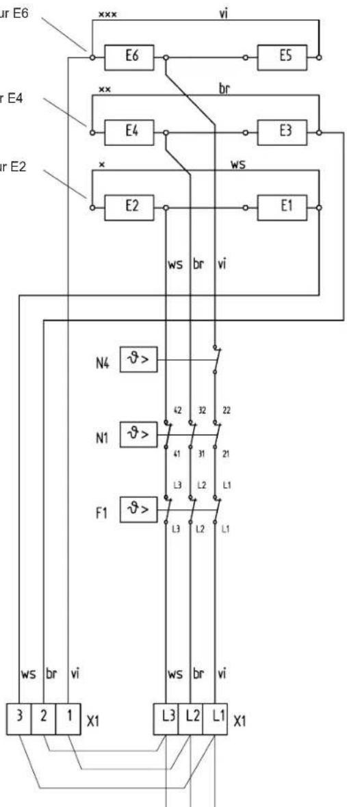 AEG WSP 2410 F - Schéma électrique du 3/PE AC 50 Hz 230 V - 1