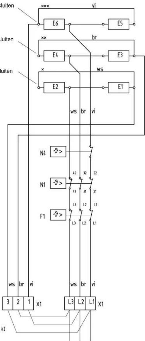 AEG WSP 1810 F - Elektrisch schema voor 3/PE AC 50 Hz 230 V - 1