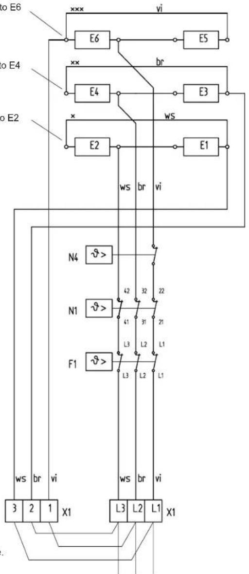 AEG WSP 1510 S - Circuit diagram for 3/PE AC 50Hz230V - 1