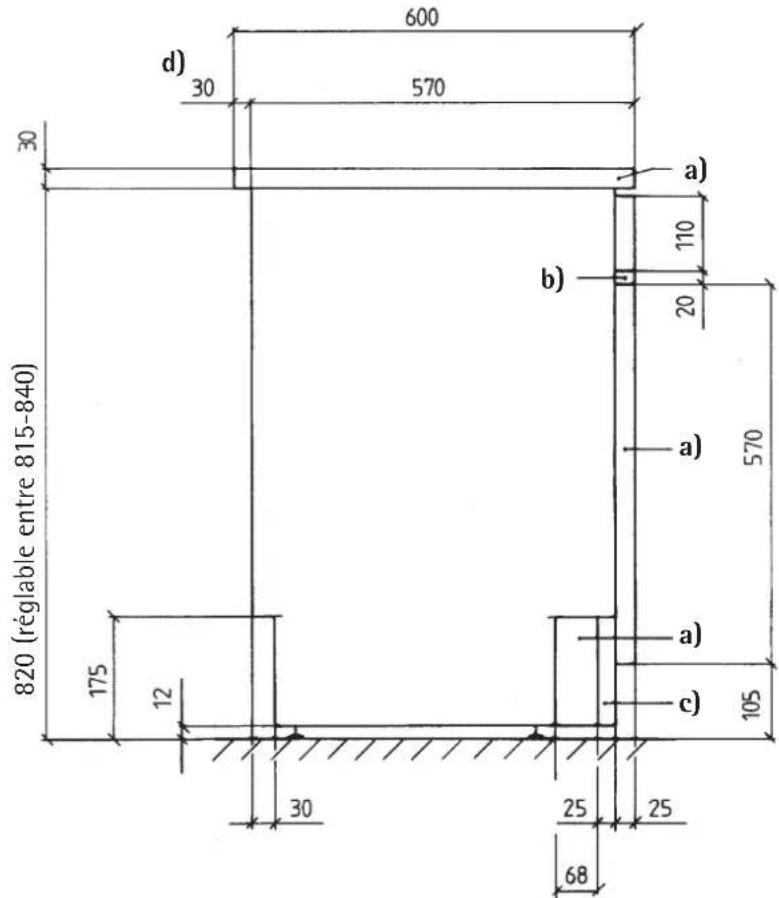 AEG WSP 300 H - Dimensions de l'appareil / Mesures pour l'installation - 2