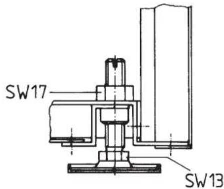 AEG WSP 300 H - Einstellen auf Arbeitsplattenhöhe - 1