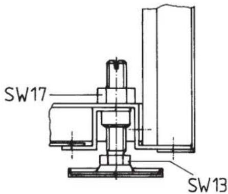 AEG WSP 300 H - Reglage à la hauteur du plan de travail - 1