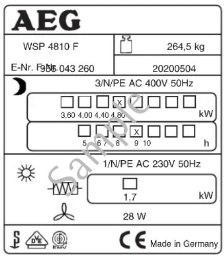 AEG WSP 1210 F - Transfer - 1