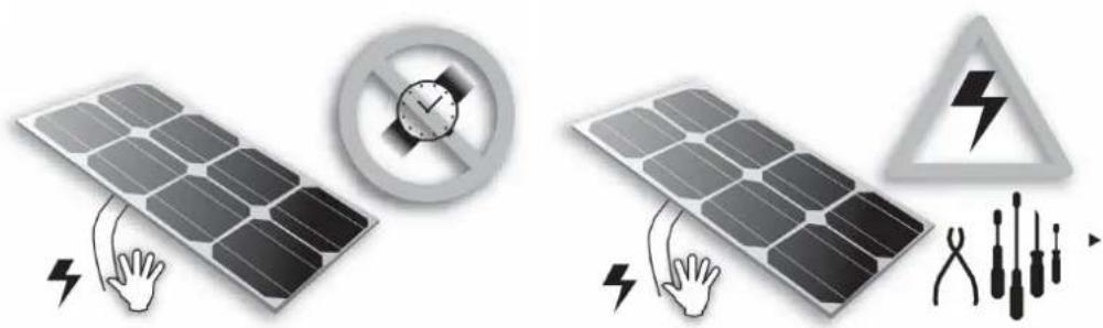 VICTRON ENERGY BlueSolar - Veiligheidsmaatregelen voor het installereren van een fotovoltaisch zonne-systemeem - 1