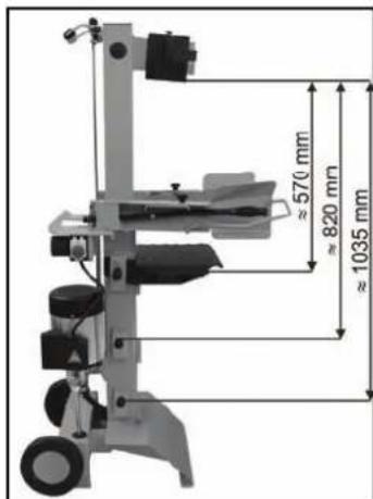 ATIKA ASP 6 L - ■ Reglarea înălțimii mesei - 1