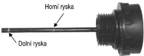 ATIKA ASP 6 L - Jak zkontrolovat stav oleje? - 2