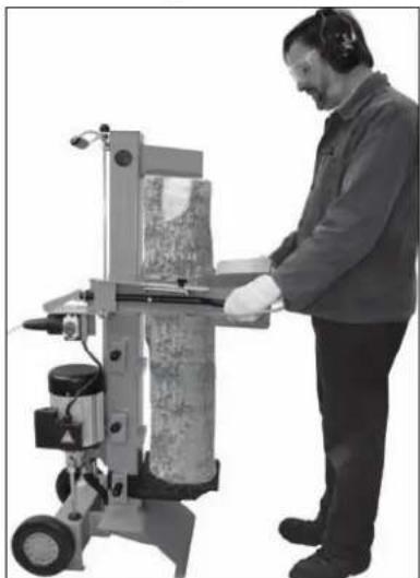 ATIKA ASP 6 L - ■ Spaccamento di tronchi lunghi: - 1