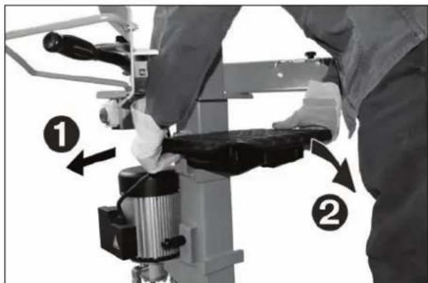 ATIKA ASP 6 L - ■ Tafelhoogte instellen - 2