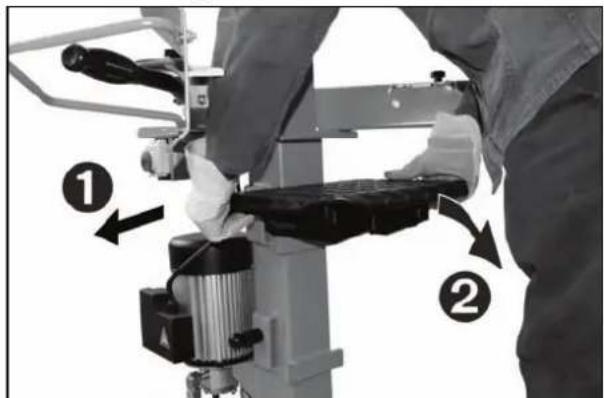 ATIKA ASP 6 L - - Adjusting the table height - 2