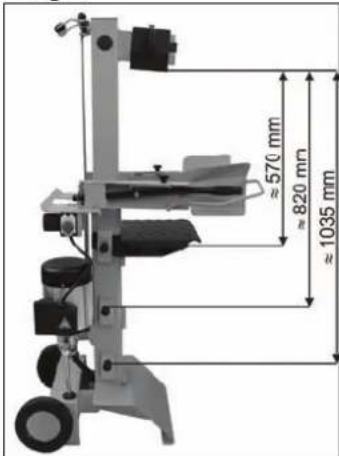 ATIKA ASP 6 L - - Adjusting the table height - 1