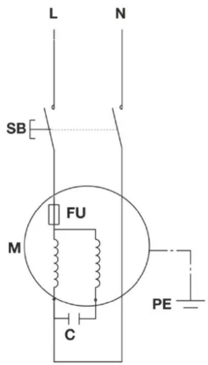 ATIKA ASP 5 N - Schema elettrico - 1