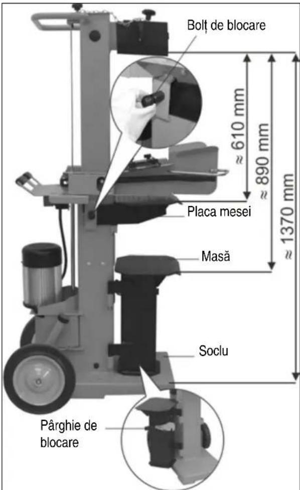 ATIKA ASP 12 TS - ■ Reglarea înălțimii mesei - 1