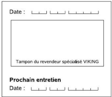 VIKING GB 370 S - Prochain entretien - 3