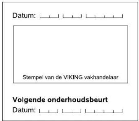 VIKING GB 370 S - Volgende onderhoudsbeurt - 1