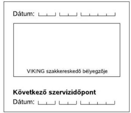 VIKING GB 370 S - Kovetkez szervizidopont - 5
