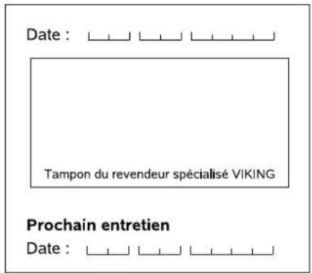 VIKING GB 370 S - Prochain entretien - 1