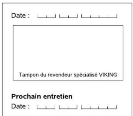 VIKING GB 370 S - Prochain entretien - 5