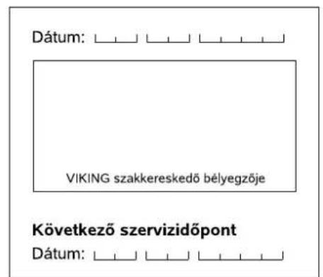 VIKING GB 370 S - Kovetkez szervizidopont - 7