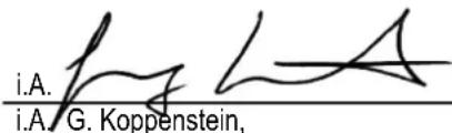 i.A. i.A. G. Koppenstein,