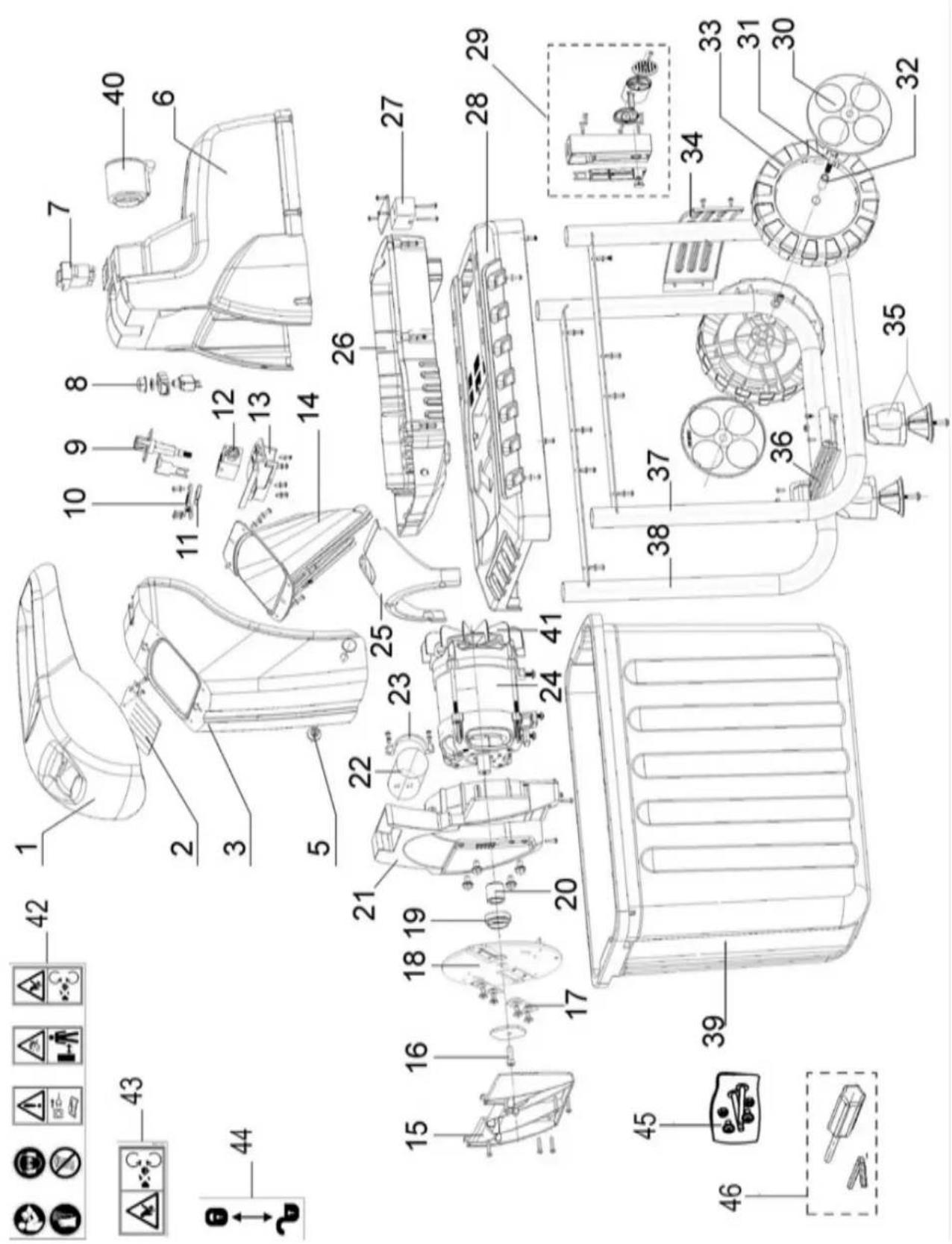 ATIKA AMF 2800 - Pred kazdym odstranenim poruchy - 1