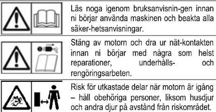 ATIKA ALF 2600 - Symboler på maskinen - 1