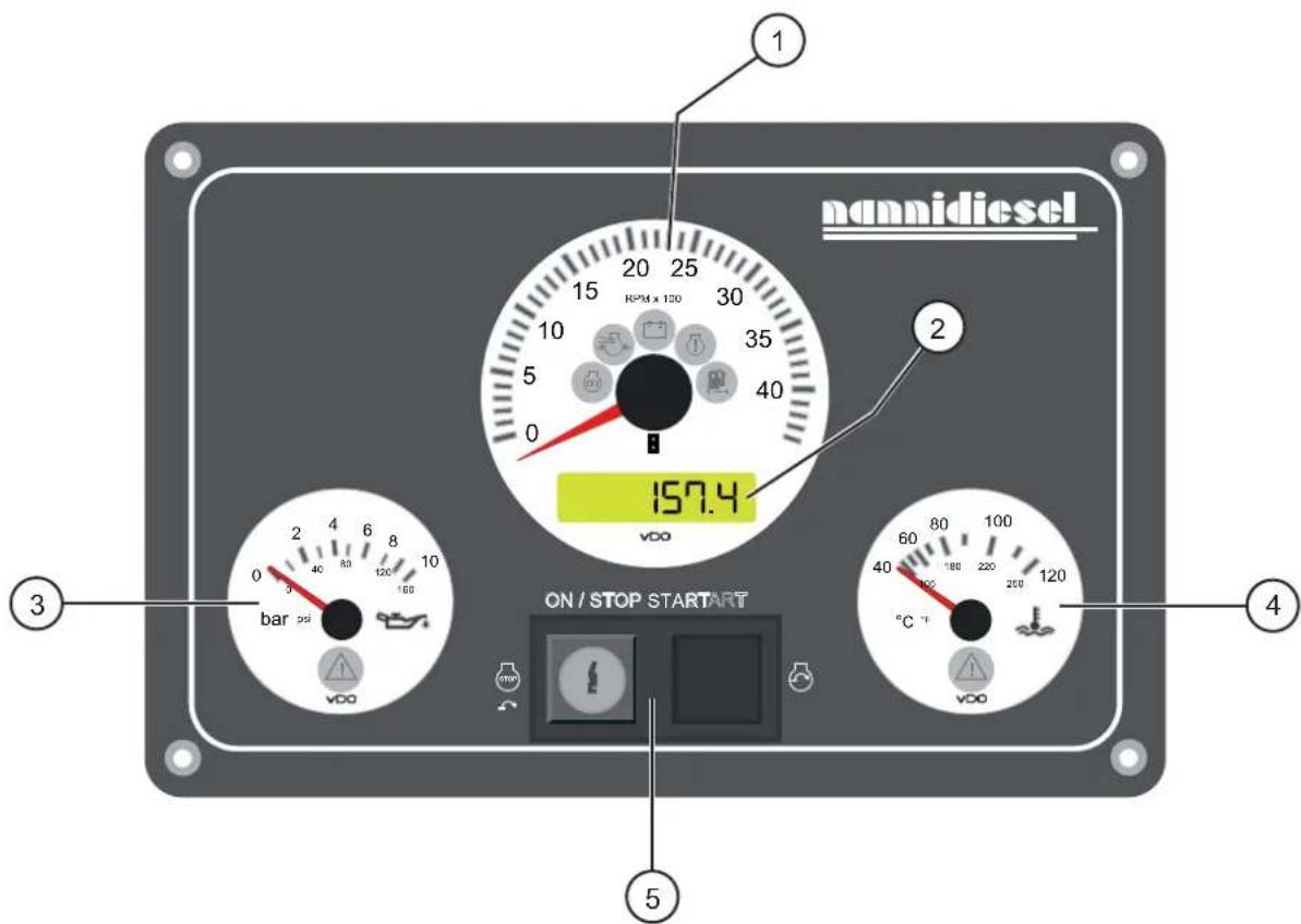 Nanni V6.180 - Instrument panel - 1