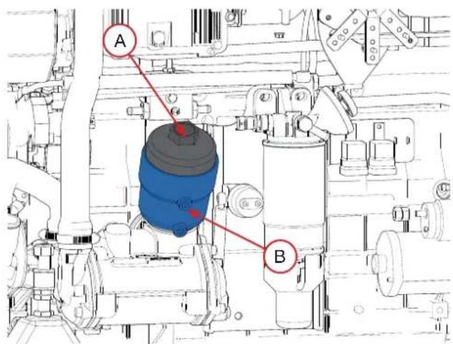 Nanni V6.180 - Remplacement de la cartouche de filtré à huile - 1