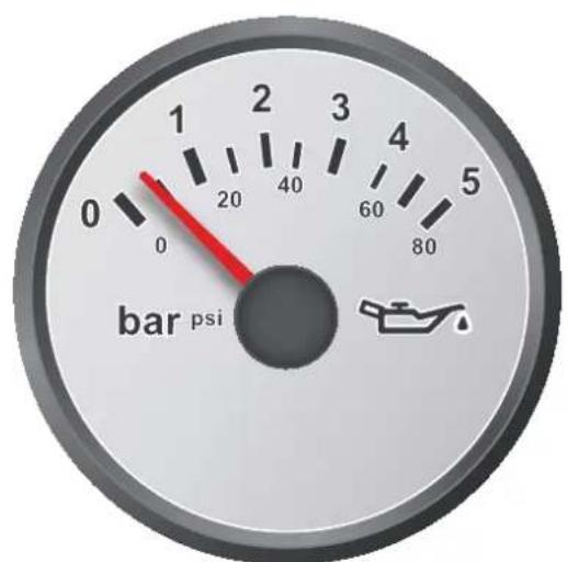 Nanni N4.50 - Engine oil pressure indicator - 1