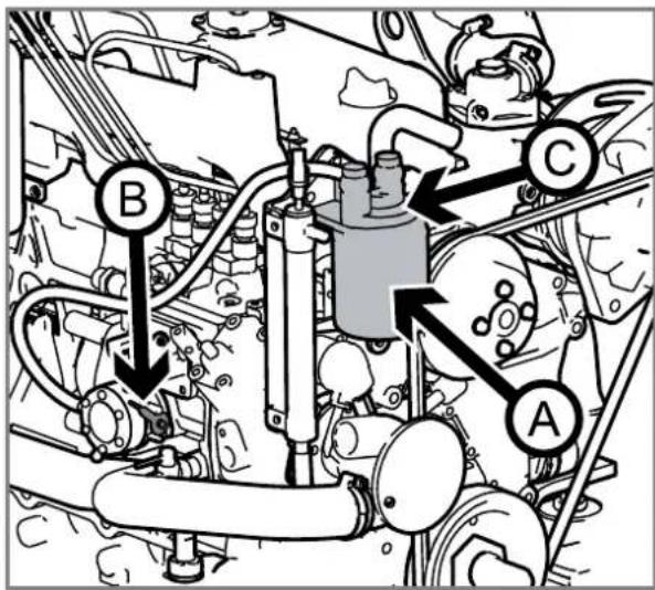 Nanni N4.50 - Replacing the fuel filter - 1