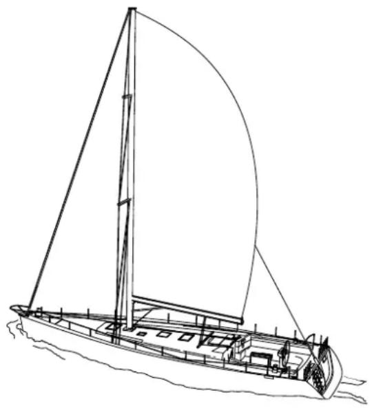 Nanni N4.50 - Navigation sous voile moteur arrêté - 1
