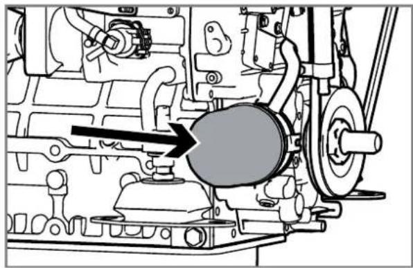 Nanni N4.60 - Changing the oil filter - 1