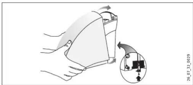 STIEBEL ELTRON HTE 4 - Fitting the HTE 5 casing cover - 1