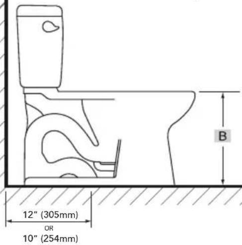TOTO CST744EL(N) - ROUGH-IN DIMENSIONS / DIMENSIONES PRELIMINARES / DIMENSIONS BRUTES - 2