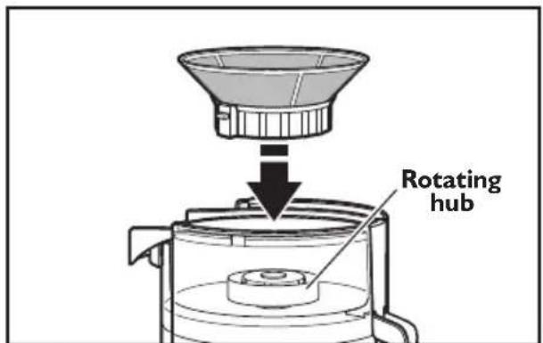 KITCHENAID KVJ0333WH - Assembling the Easy Clean Juicer parts - 3