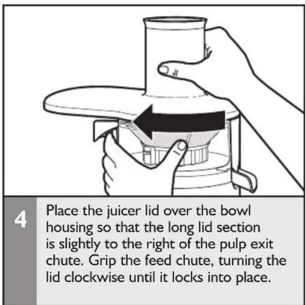 KITCHENAID KVJ0333OB - ASSEMBLING THE EASY CLEAN JUICER - 2