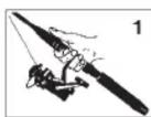 Shakespeare Lady Glacier Ice - Instructions pour le lancer - 1