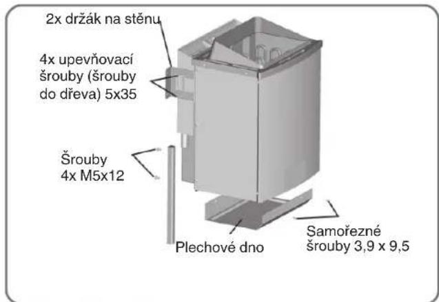Karibu Sodin - Montáž topení do sauny - 1