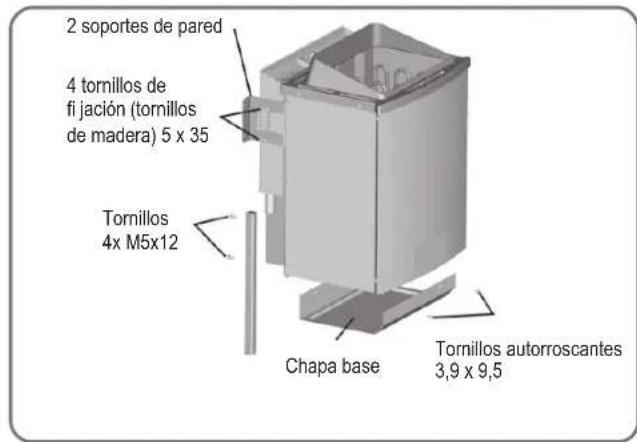 Karibu Sodin - Montaje del calefactor para sauna - 1