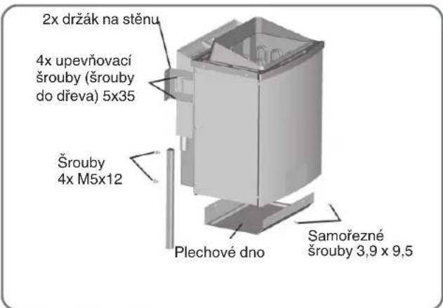 Karibu Siirin - Montáž topení do sauny - 1