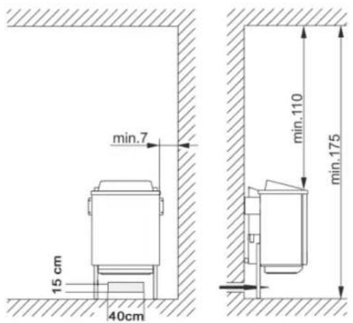 Karibu Siirin - Installing the sauna oven - 3