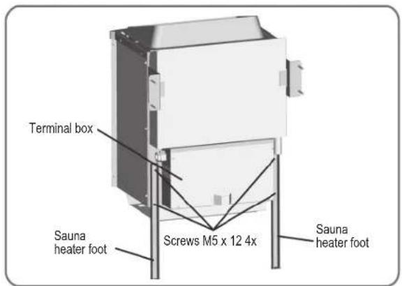 Karibu Siirin - Installing the sauna oven - 2