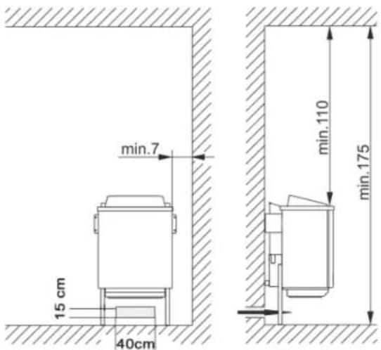 Karibu Norin - Montaje del calefactor para sauna - 3