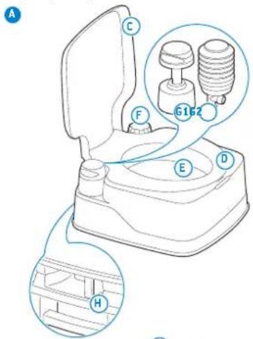 THETFORD Porta Potti Qube 335 - Peças principales - 1