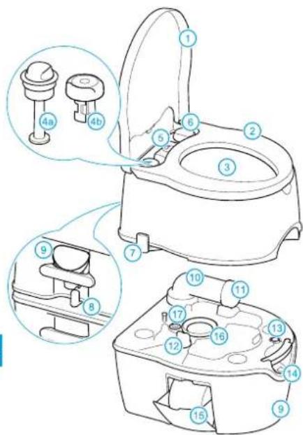 THETFORD Porta Potti Excellence - Hlavni dily - 1