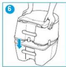 THETFORD Porta Potti Excellence - Preparing waste-holding tank - 6