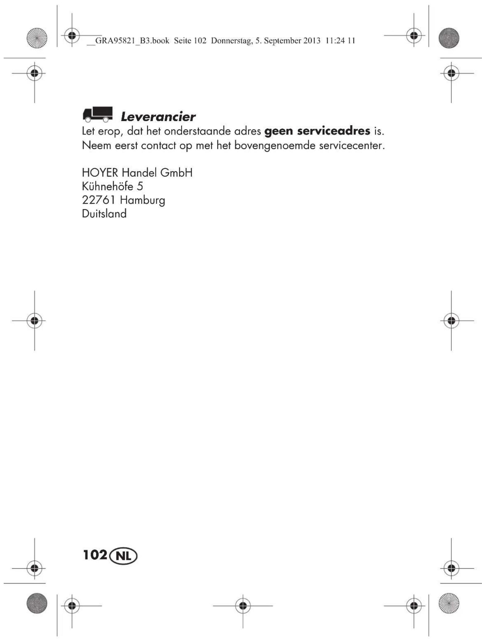 SILVERCREST SHE 3 A1 - IAN: 95821 - 8